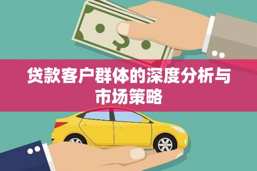 新野贷款客户群体的深度分析与市场策略