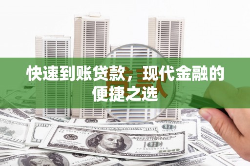新野快速到账贷款，现代金融的便捷之选