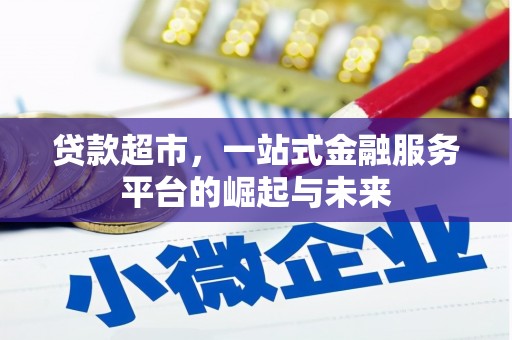 新野贷款超市，一站式金融服务平台的崛起与未来