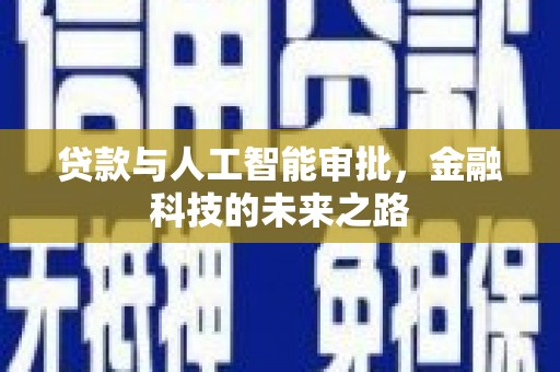新野贷款与人工智能审批，金融科技的未来之路