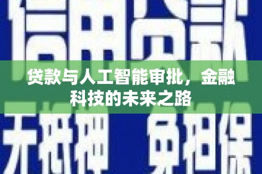 新野贷款与人工智能审批，金融科技的未来之路