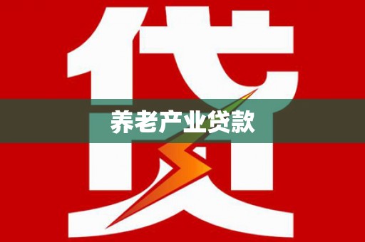 新野养老产业贷款