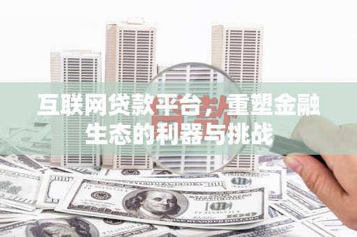 新野互联网贷款平台，重塑金融生态的利器与挑战