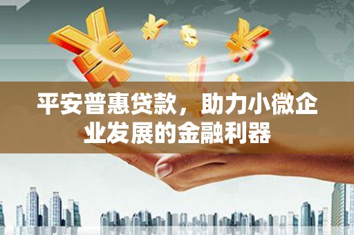 新野平安普惠贷款，助力小微企业发展的金融利器